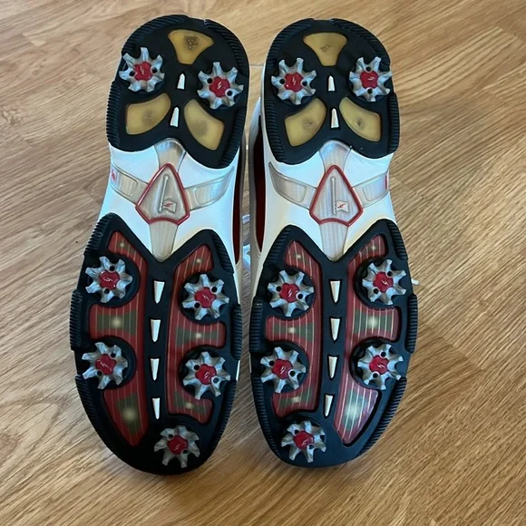 Dr Scholl’s Women’s Red and White Leather Golf Shoes with Golf Glove Size 8.5 - Picture 9 of 16